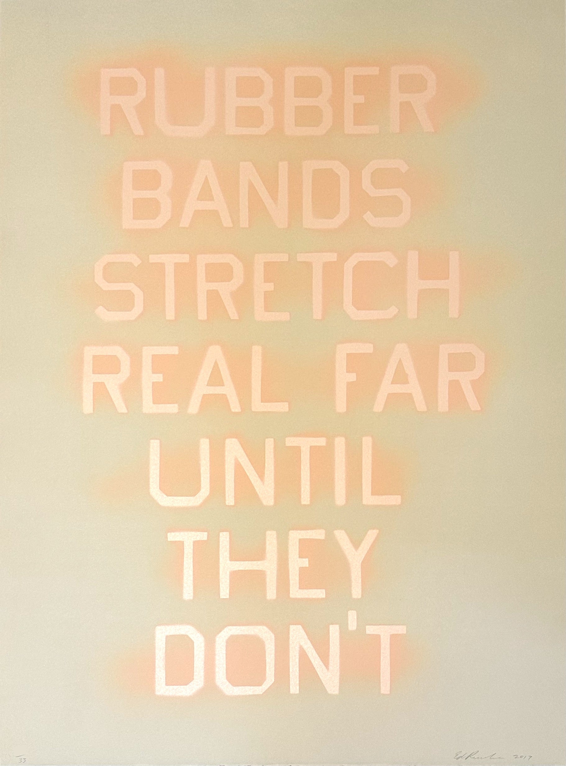 Rubber Bands (State I), 2017