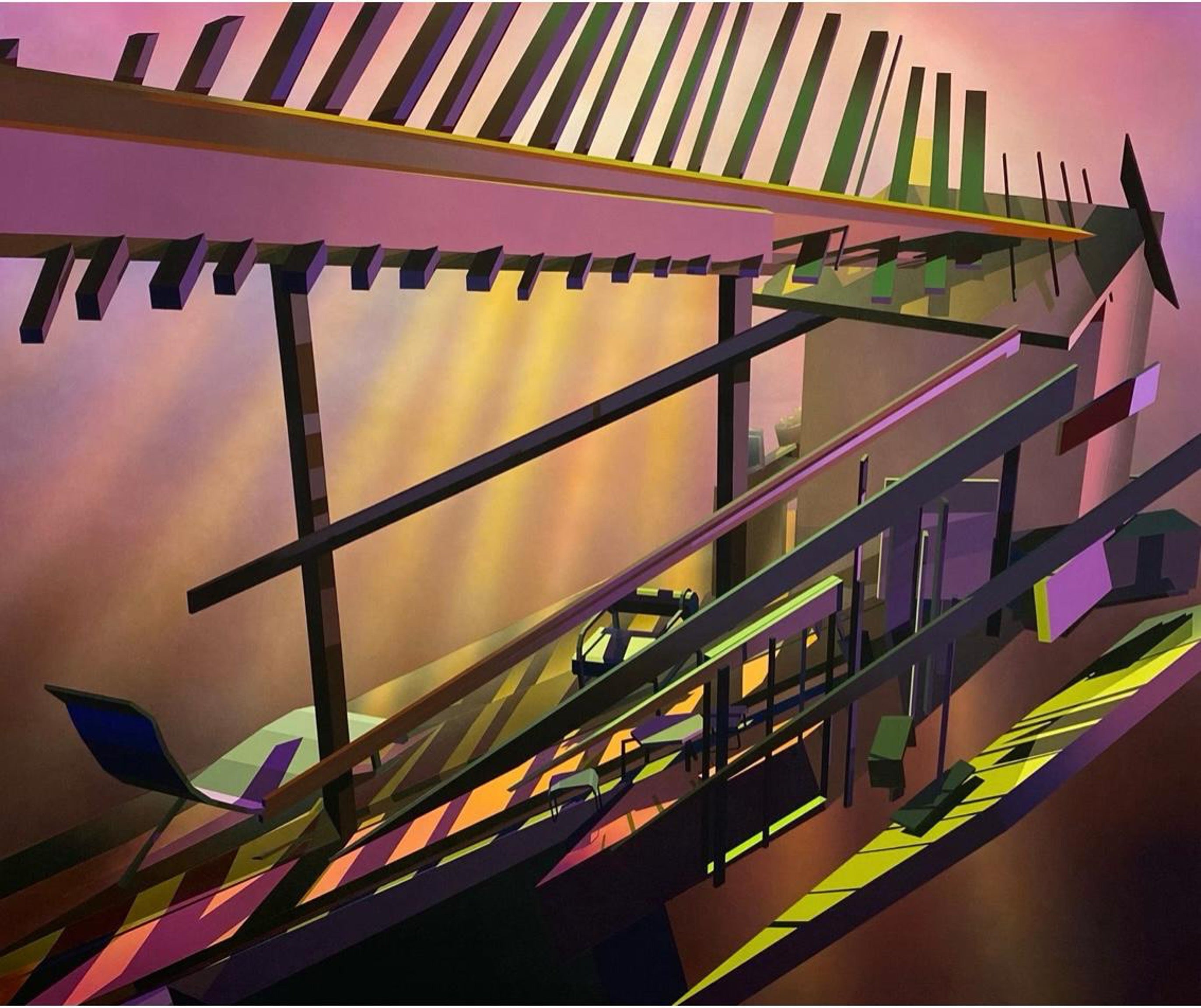 Alternate View Interior/Exterior (Morning Light), 2021