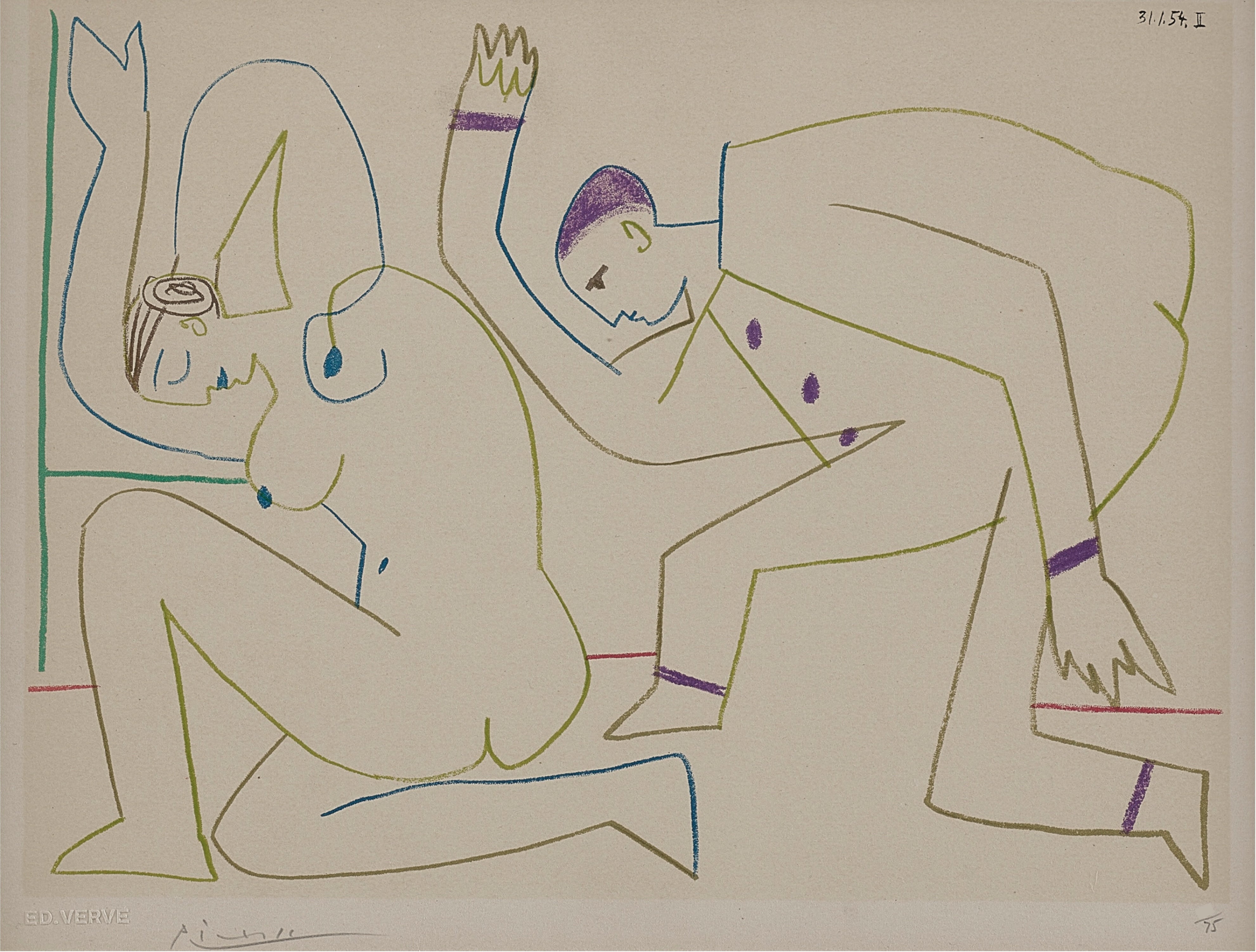 One plate from: Verve Nos. 29-30, 1954