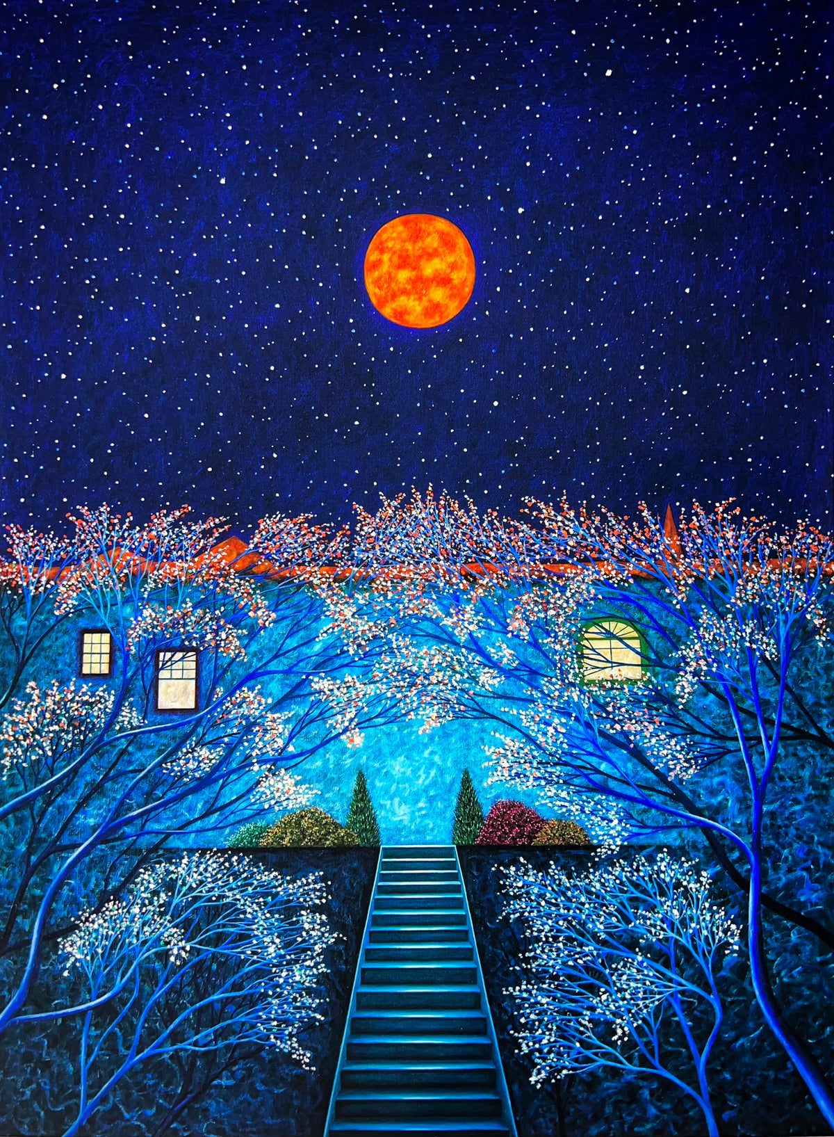 Spring Moon, For Matthew (Uniquely hand-embellished), 2022