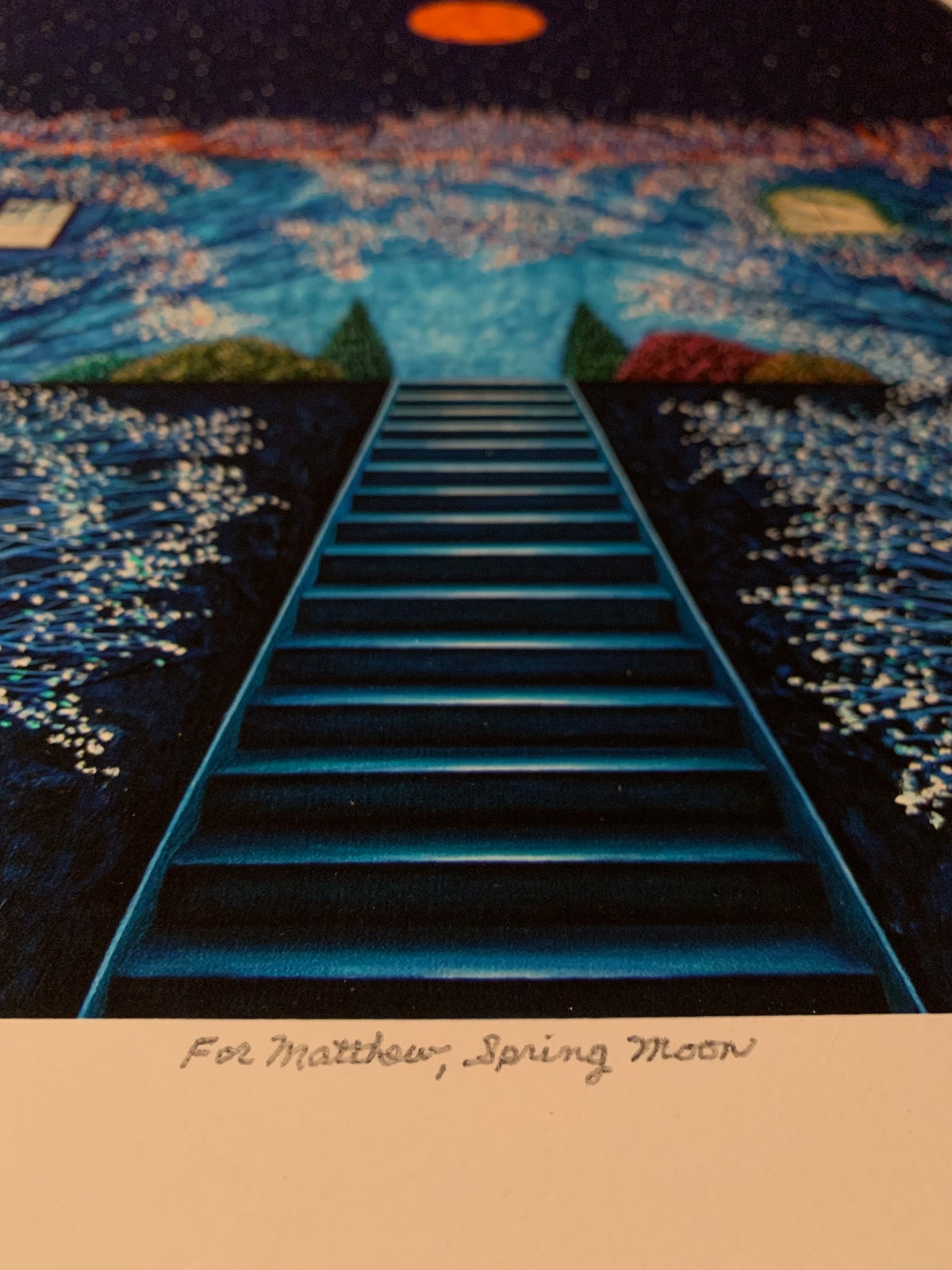 Spring Moon, For Matthew (Uniquely hand-embellished), 2022
